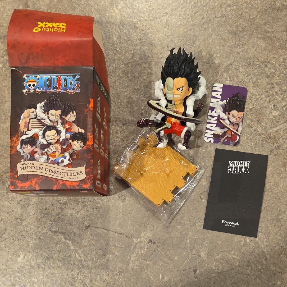 (J64) Onepiece Action Figure with Red and Black Details